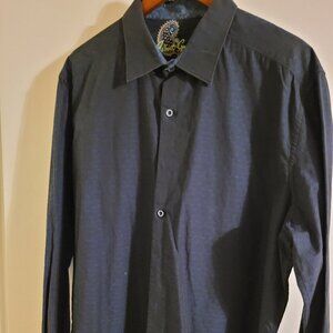 Robert Graham Men's Button Down Long Sleeve Shirt - Navy - Size 2XL.